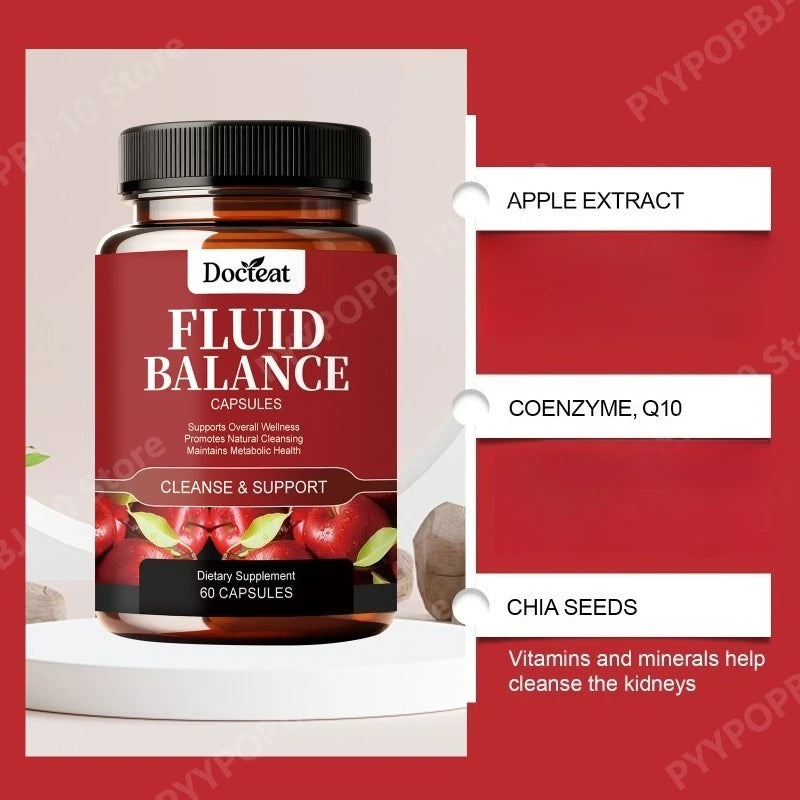 Docteat Fluid Balance Capsules – Apple Extract & CoQ10 | 60ct