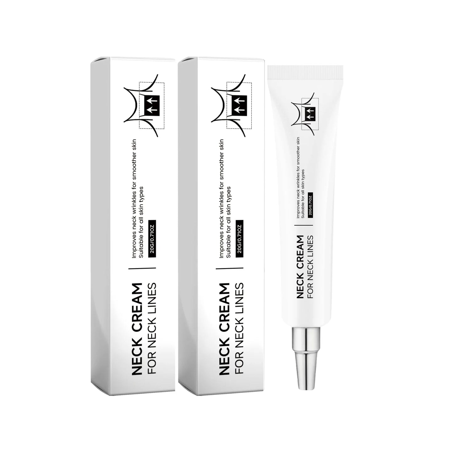 Neck Firming & Lifting Cream – Anti-Wrinkle Moisturizer 20g Neck Firming Cream Peaceful Pleasures Health and Wellness 2 x 20G Boxed