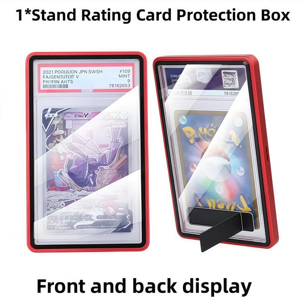 PSA/CGC Graded Card Case | Magnetic UV Glass Display Stand