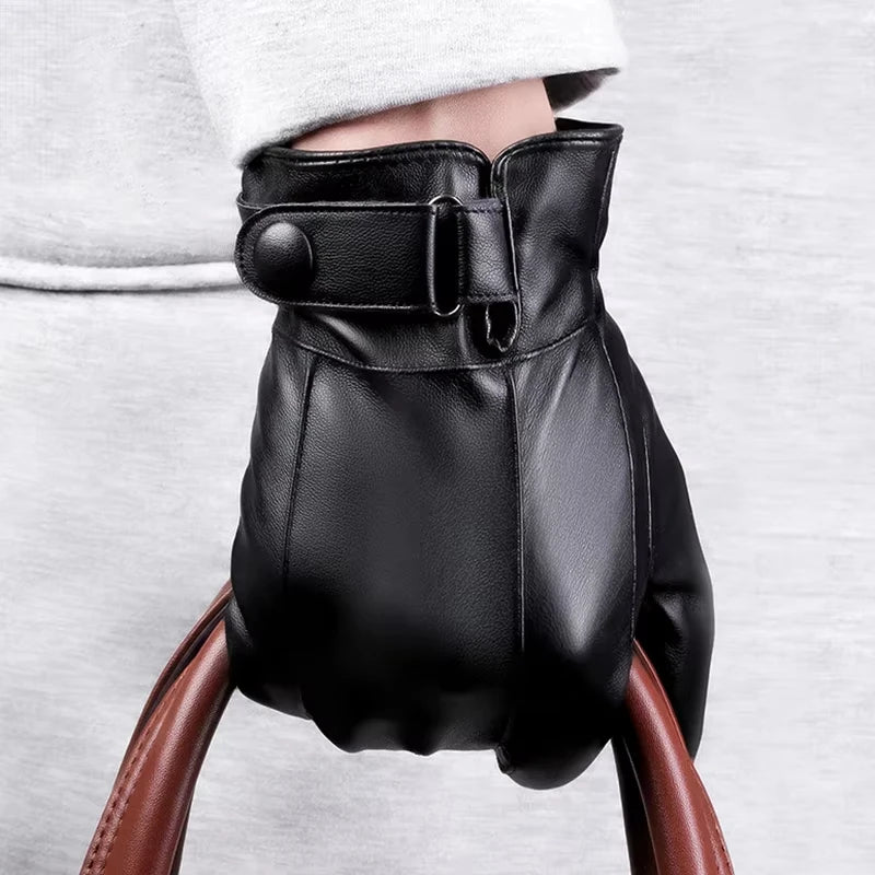RooRuns PU Leather Touchscreen Motorcycle Gloves | Unisex