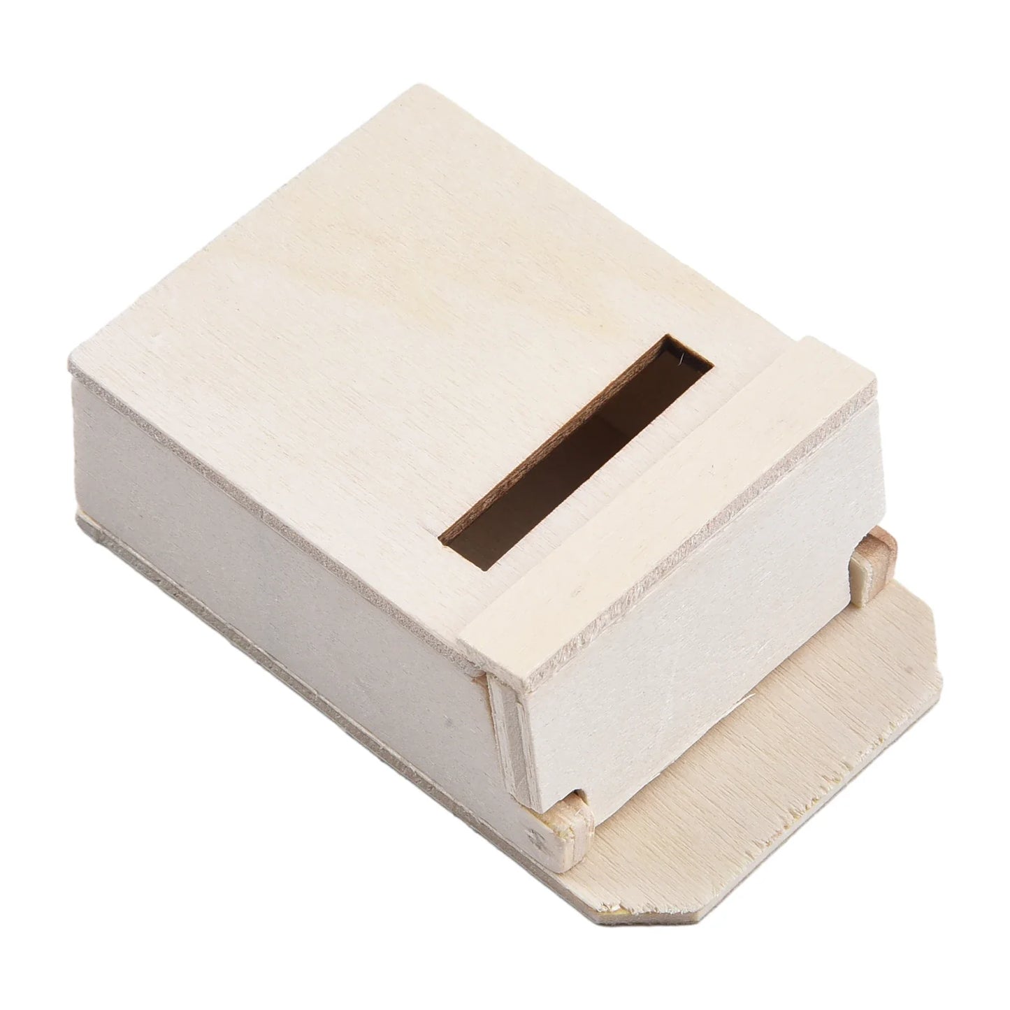 Miniature Wooden Flip Mailbox – DIY Dollhouse Craft Model