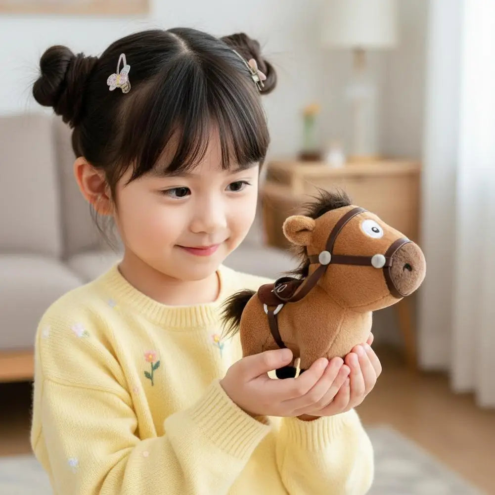 Mascot Pony Plush Toy Bag Pendant Decor Funny Keychain Horse Festival