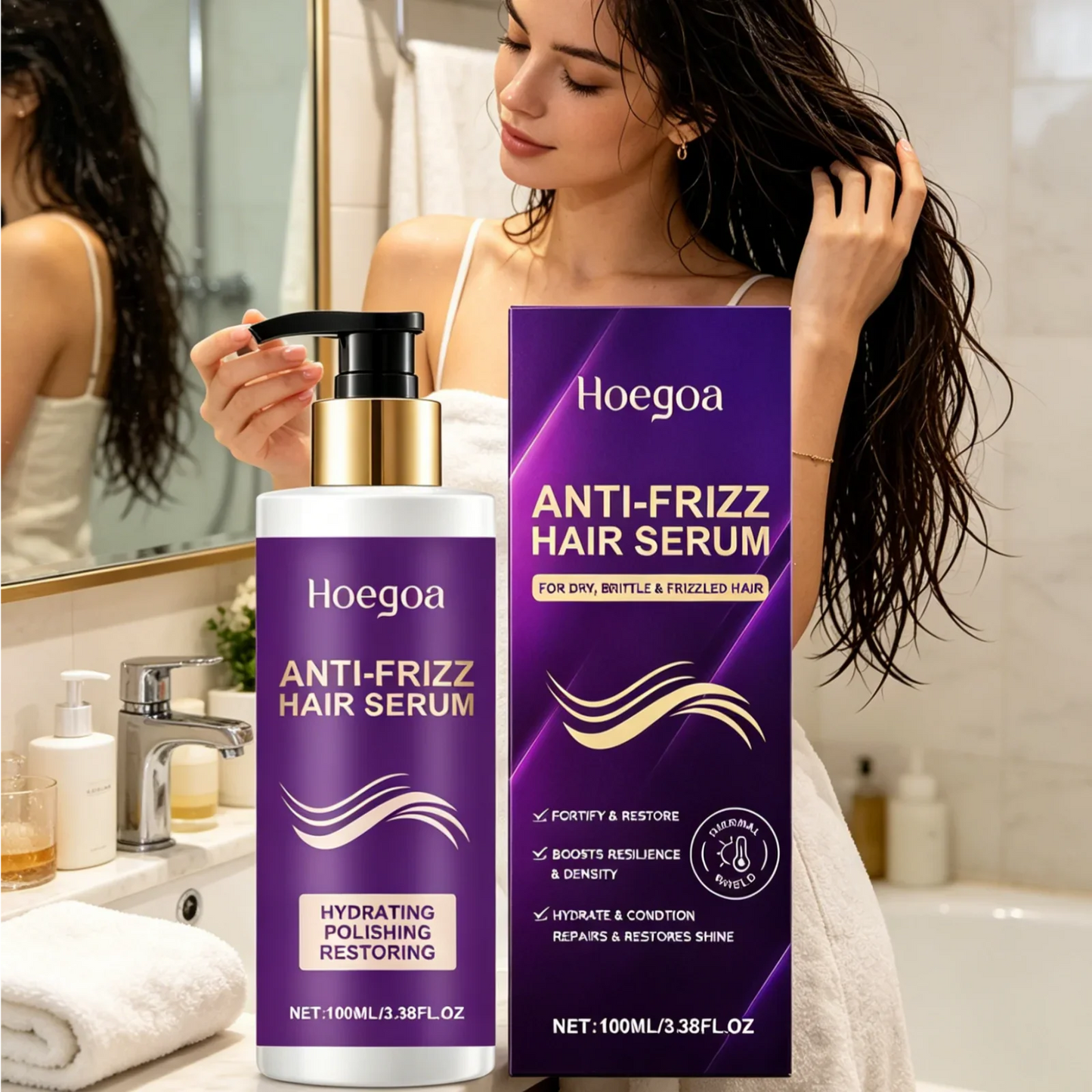 Hoegoa Hydrating Hair Serum – Deep Nourish & Frizz Control