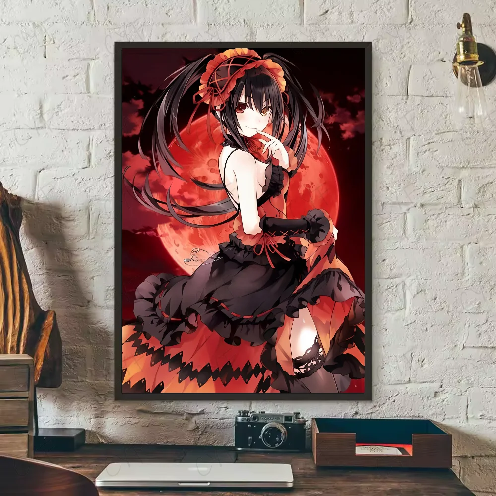 Tokisaki Kurumi Date A Live Anime Poster | HD Waterproof Wall Art Anime Wall Poster Peaceful Pleasures Health and Wellness