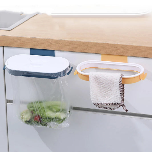 Portable Hanging Trash Bag Holder & Kitchen Organizer Rack – No Screws, Holds 10 lbs | Kitchen, Bathroom & Camping Peaceful Pleasures Health and Wellness