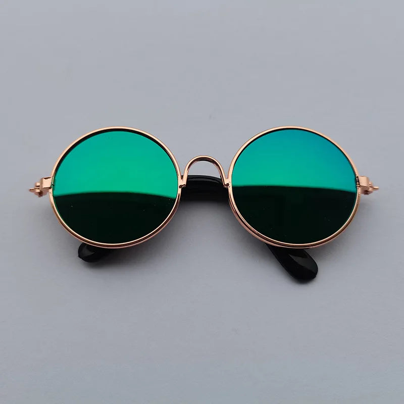 Vintage Round Pet Glasses for Dogs & Cats | Photo Props