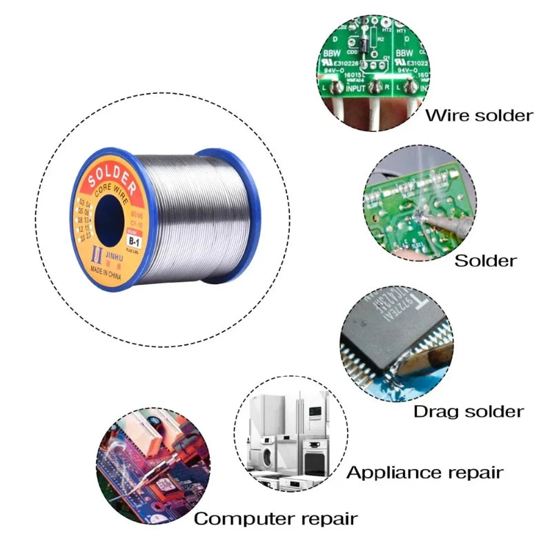 1PC250g Rosin Core Solder Wire Low Temperature Solder Joint Bright and Easy To Solder 1.0/1.2/1.5/2.0mm Solder Joint Solder Wire Peaceful Pleasures Health and Wellness