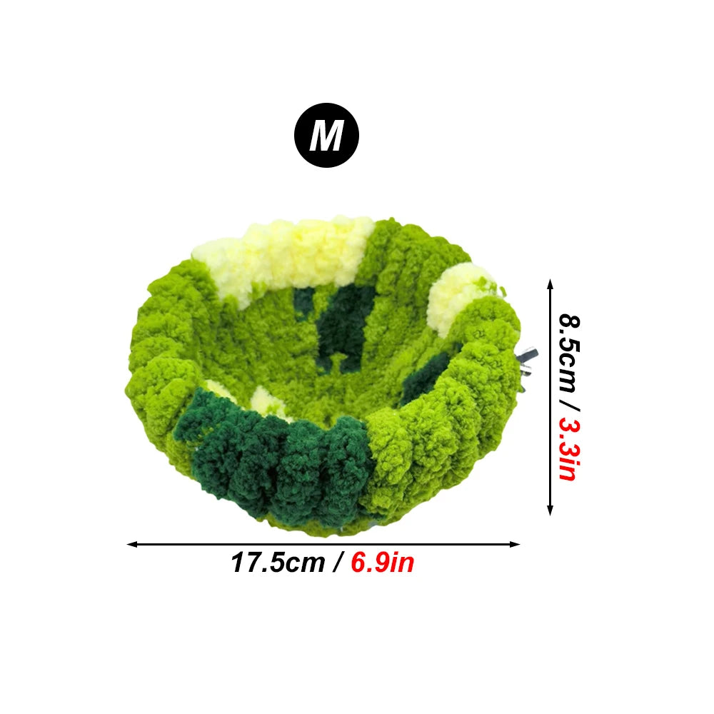 Plush Round Bird Nest Bed | Cozy Sleeping House for Parrots