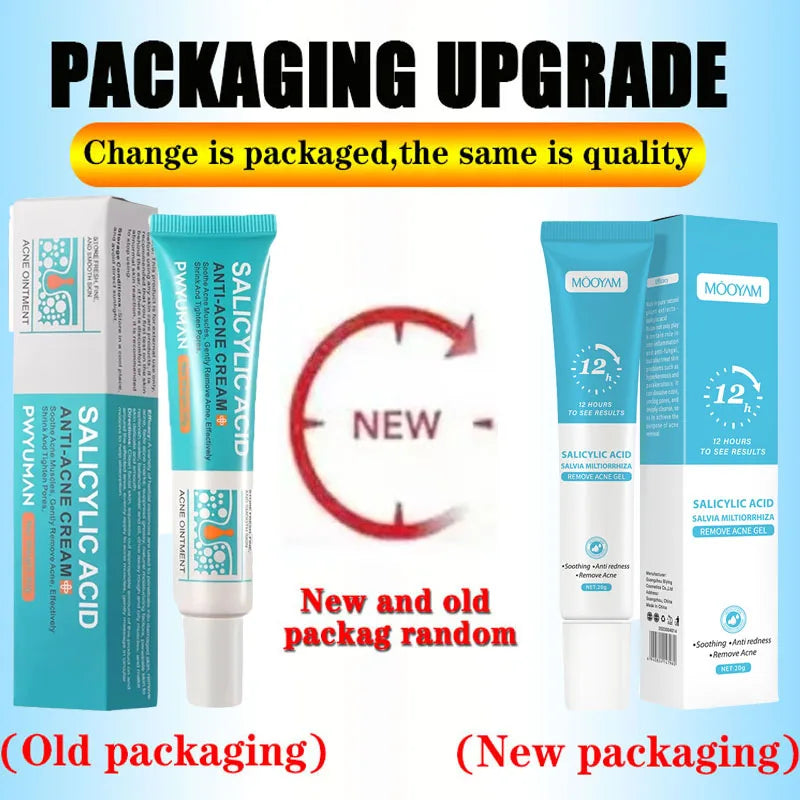 Salicylic Acid Acne Removal Cream Anti-Acne Repair Redness Pimple Spots Deep Cleaning Pore Oil Control Moisturizing Skin Care Peaceful Pleasures Health and Wellness