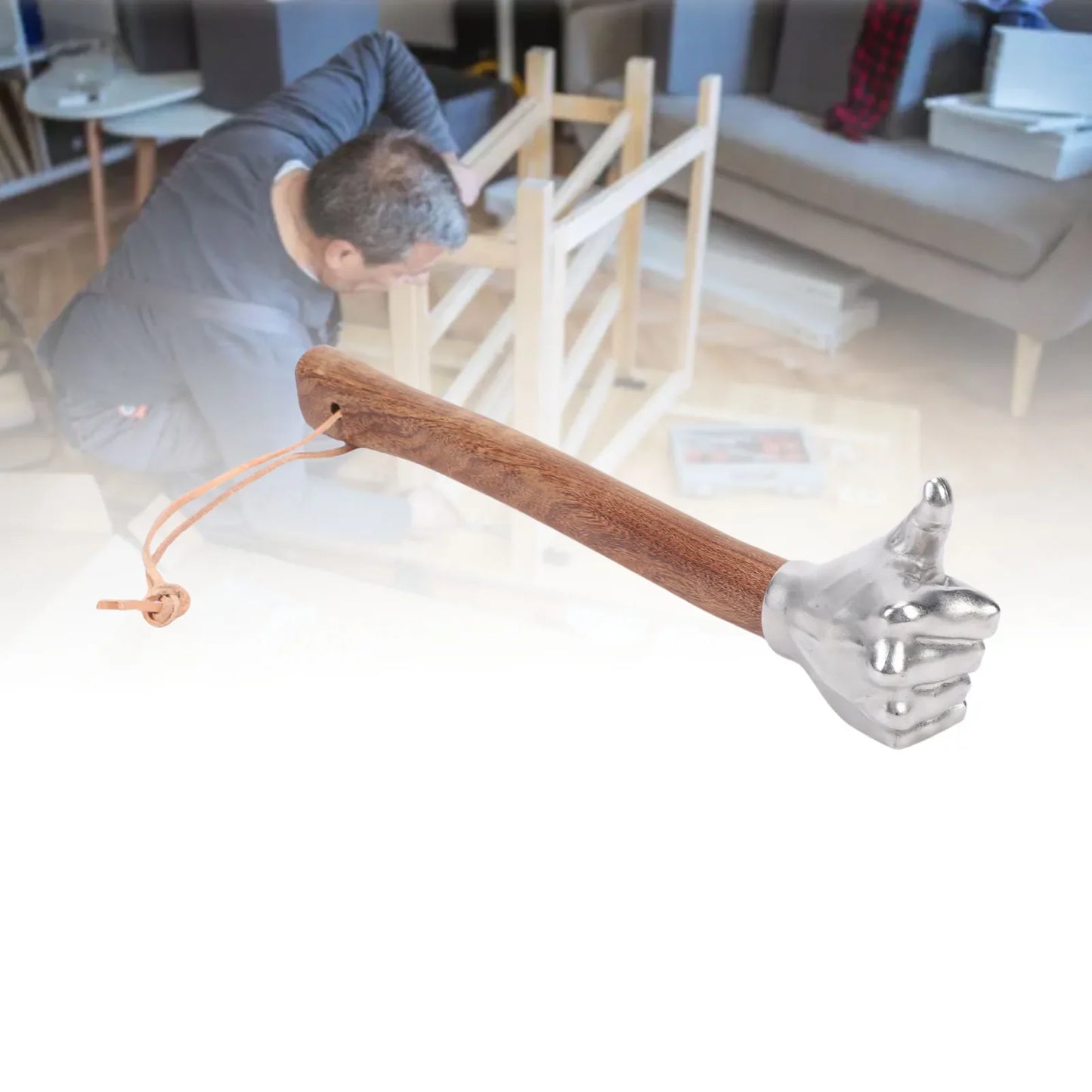 Hammer Hand Wooden Handle Stainless Steel Head Multifunctional