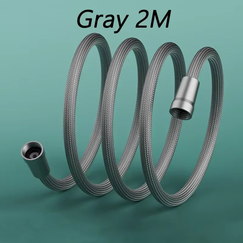 Braided Nylon Shower Hose – Universal 4-Point Hot & Cold Pipe