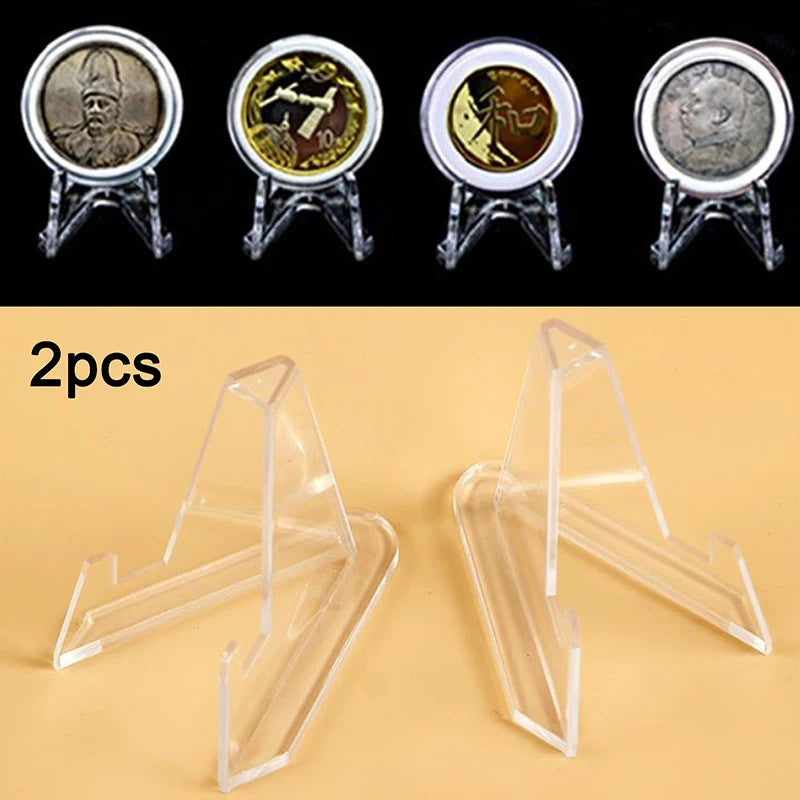Acrylic Crystal Ball Display Stand | Clear Sphere Holder Base Display Stand Peaceful Pleasures Health and Wellness 2pcs