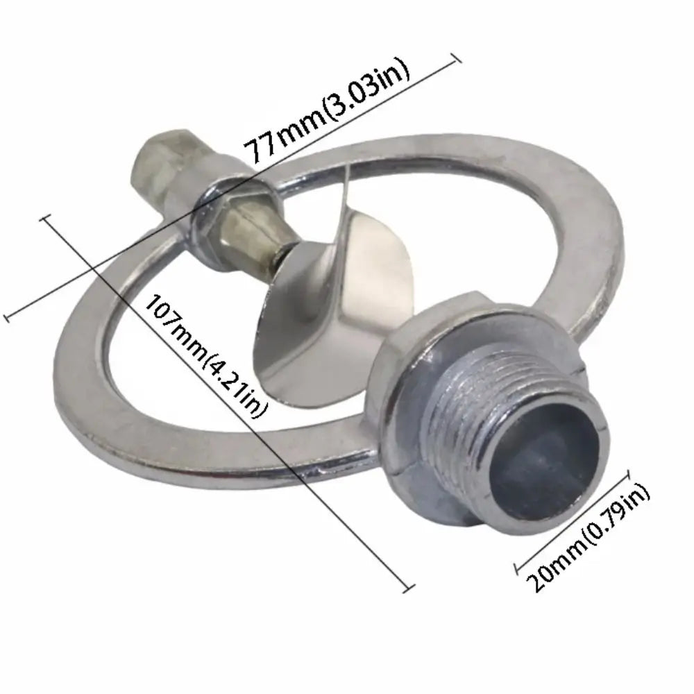 360° Rotating Zinc Alloy Garden Sprinkler Head 1/2" Thread 2-Pack