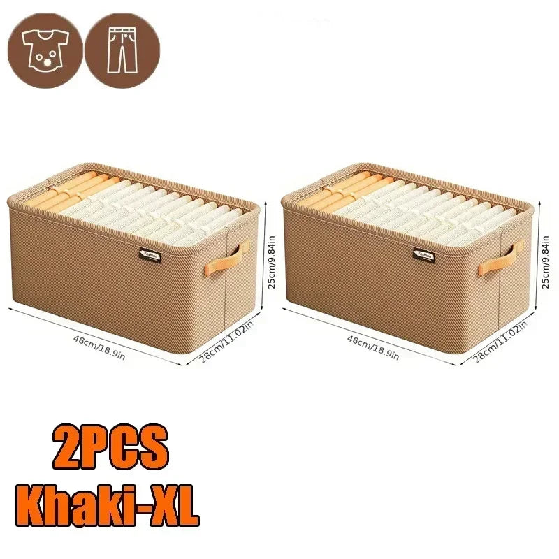 Foldable Clothes Storage Box – Wardrobe & Drawer Organizer