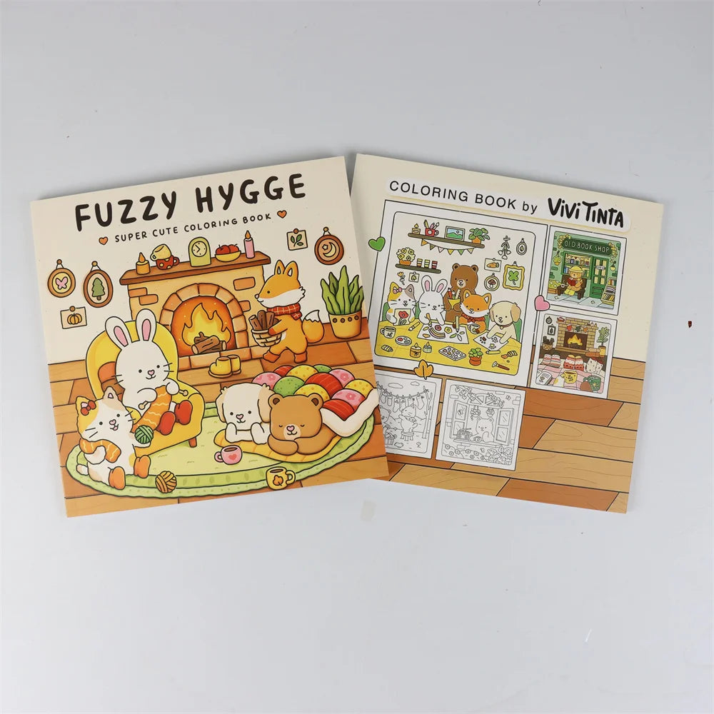 Cute Animals Coloring Book Adults Teens Large Print Easy Patterns