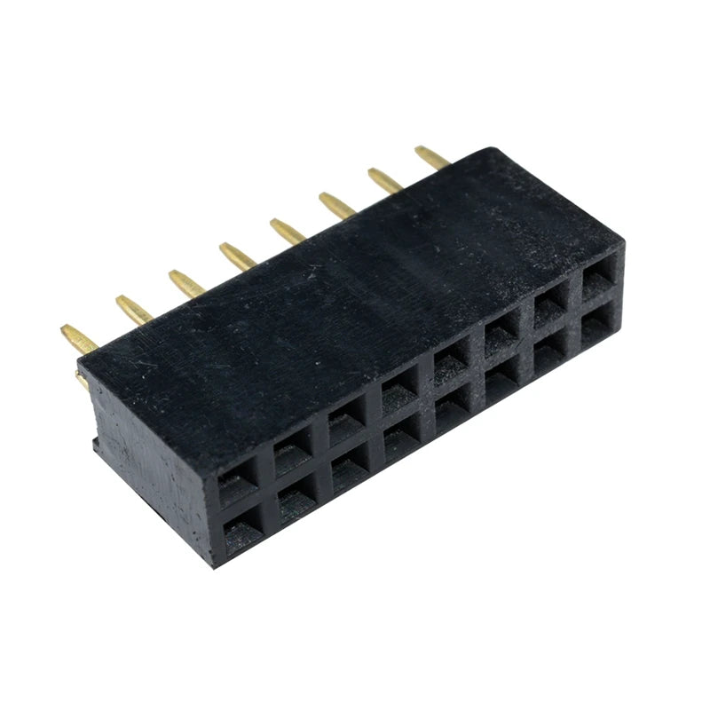 50pcs 2x8 Pin 2.54mm Double Row Female Pin Header 16P PCB Socket Connector Peaceful Pleasures Health and Wellness