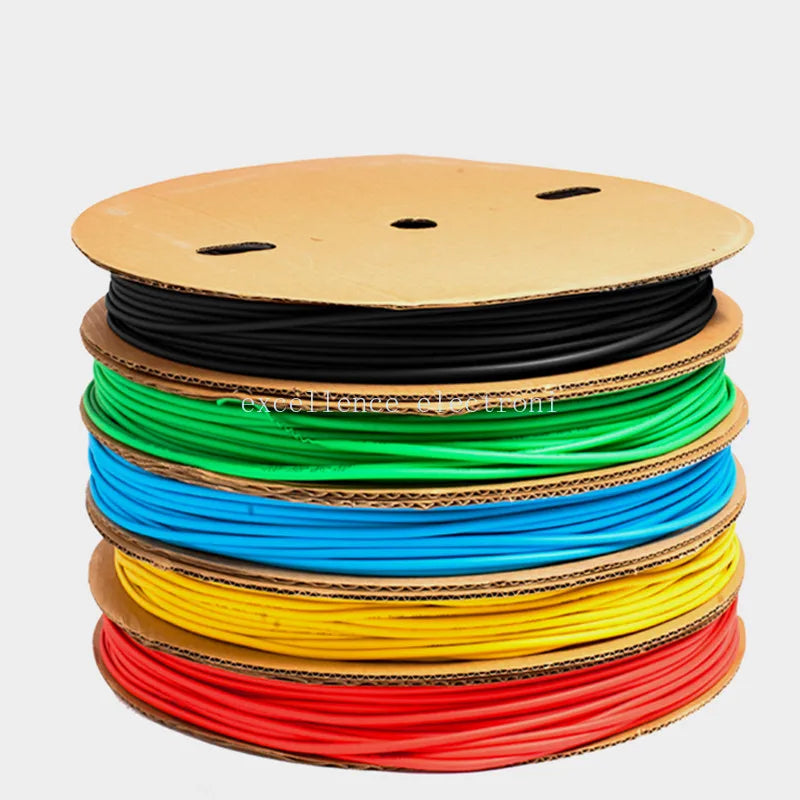 5 meters 2:1 Black Clear Red White Yellow Green Blue 1mm 2mm 3mm 4mm 5mm 6mm Heat Shrink Heatshrink Tubing Tube Wire Peaceful Pleasures Health and Wellness