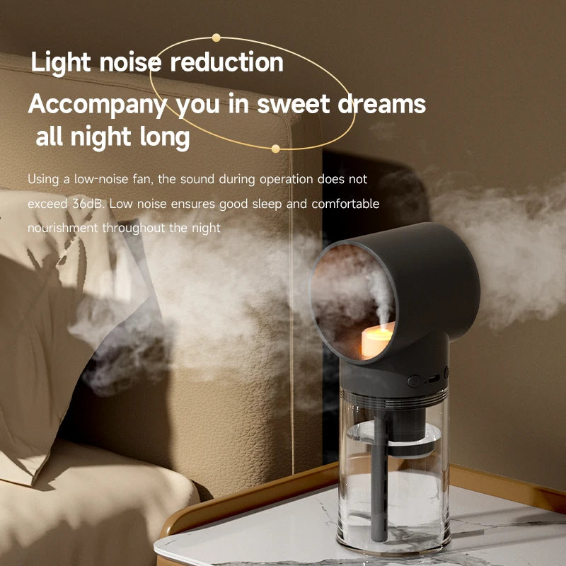 Mini Portable Humidifier Night Light Home Aromatherapy Charging Low Sound Small Aromatherapy Machine Desktop Humidifier Peaceful Pleasures Health and Wellness