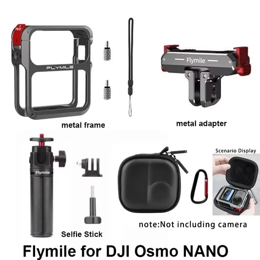 DJI Osmo Nano Metal Cage Kit – Selfie Stick & Adapter | Flymile Camera Cage Kit Oasis Select full kit