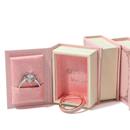 Vintage Mini Jewelry Book Boxes Ring Pendant Storage Boxes Small Ring Boxes Little Red Book Jewelry Box Jewelry Boxes Practical Peaceful Pleasures Health and Wellness
