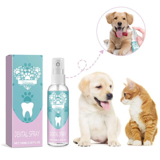 Dog Dental Spray – Tartar Removal, Fresh Breath | 100ml Pet Dental Spray Peaceful Pleasures Health and Wellness Default Title