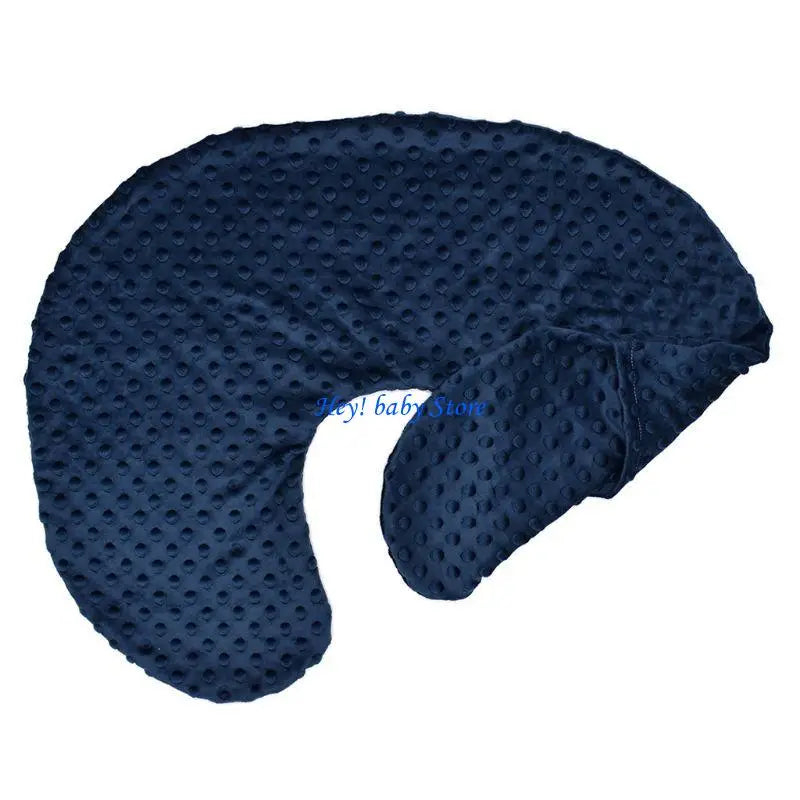 Stretchy Nursing Pillow Cover | Soft Minky, Large Zipper, 22.5"