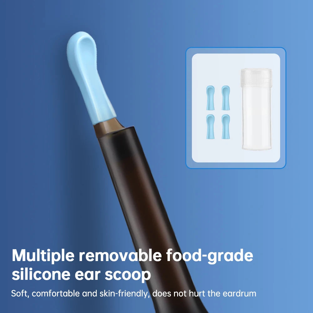 Visual Ear Pick Kit Wireless HD Earwax Cleaner with Camera USB Rechargeable Endoscope Earpick Support for IOS & Android Peaceful Pleasures Health and Wellness