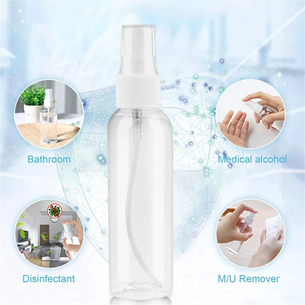 Refillable Spray Bottles 10–50ml Clear PET Plastic Perfume