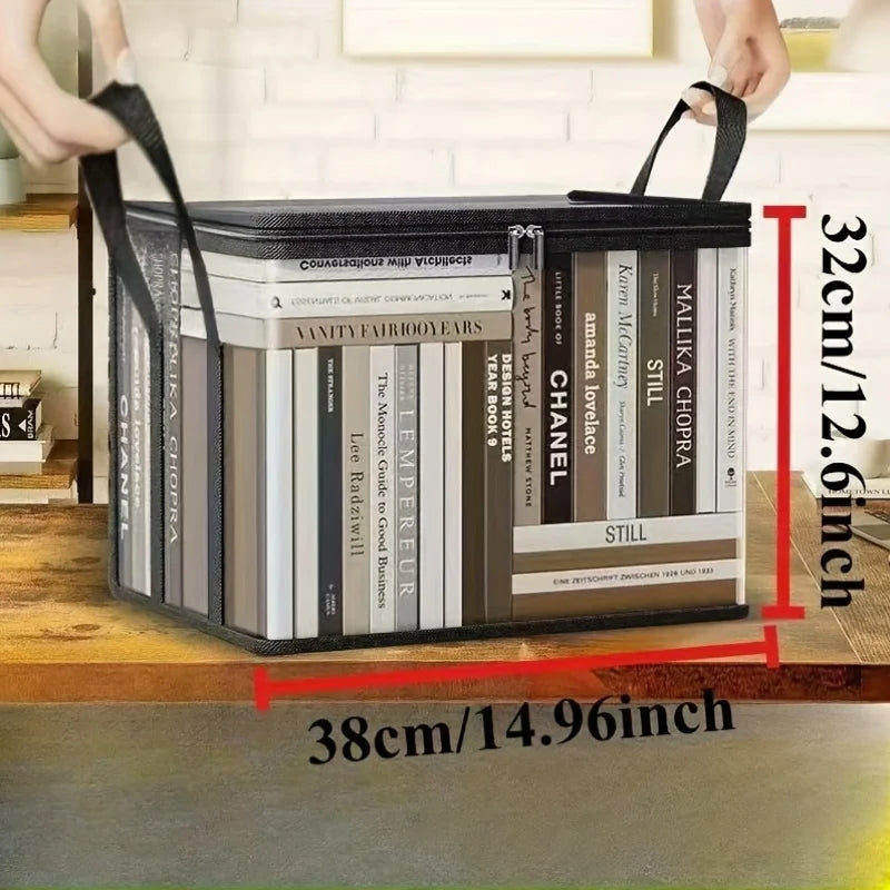 2-Pack Large Transparent Storage Boxes, Foldable and Space-Saving with Flip Lids, Large Rectangular Organizer Boxes with Front Lids and Covers, Space-Saving Design Suitable for Books, Clothes, Office, Home, Travel, Durable Pl Peaceful Pleasures Health and Wellness