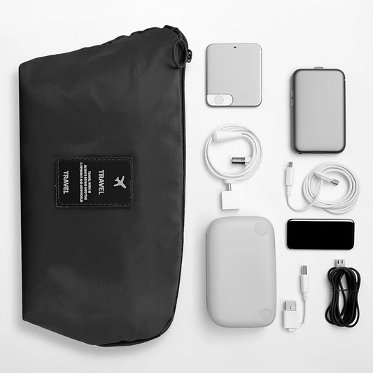 1/3/5pcs Travel Organizer Cable Digital Electronic Waterproof Storage Bag Portable Case For Earphone Devices USB Charger Plug Peaceful Pleasures Health and Wellness