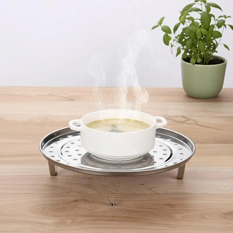 Stainless Steel Steamer Rack with Detachable Legs | Multi-Size