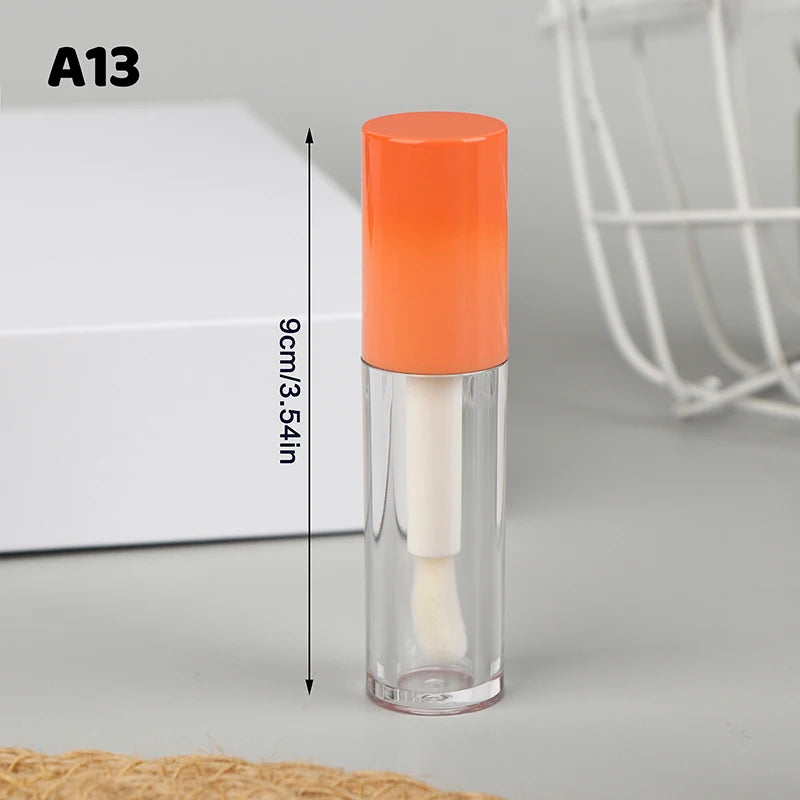 Lip Glaze Bottle With Keychain Gradient Empty Lipstick Gloss Tube Refillable Liquid Container Bottle Lipgloss Sample Bottle Peaceful Pleasures Health and Wellness A13 6ml