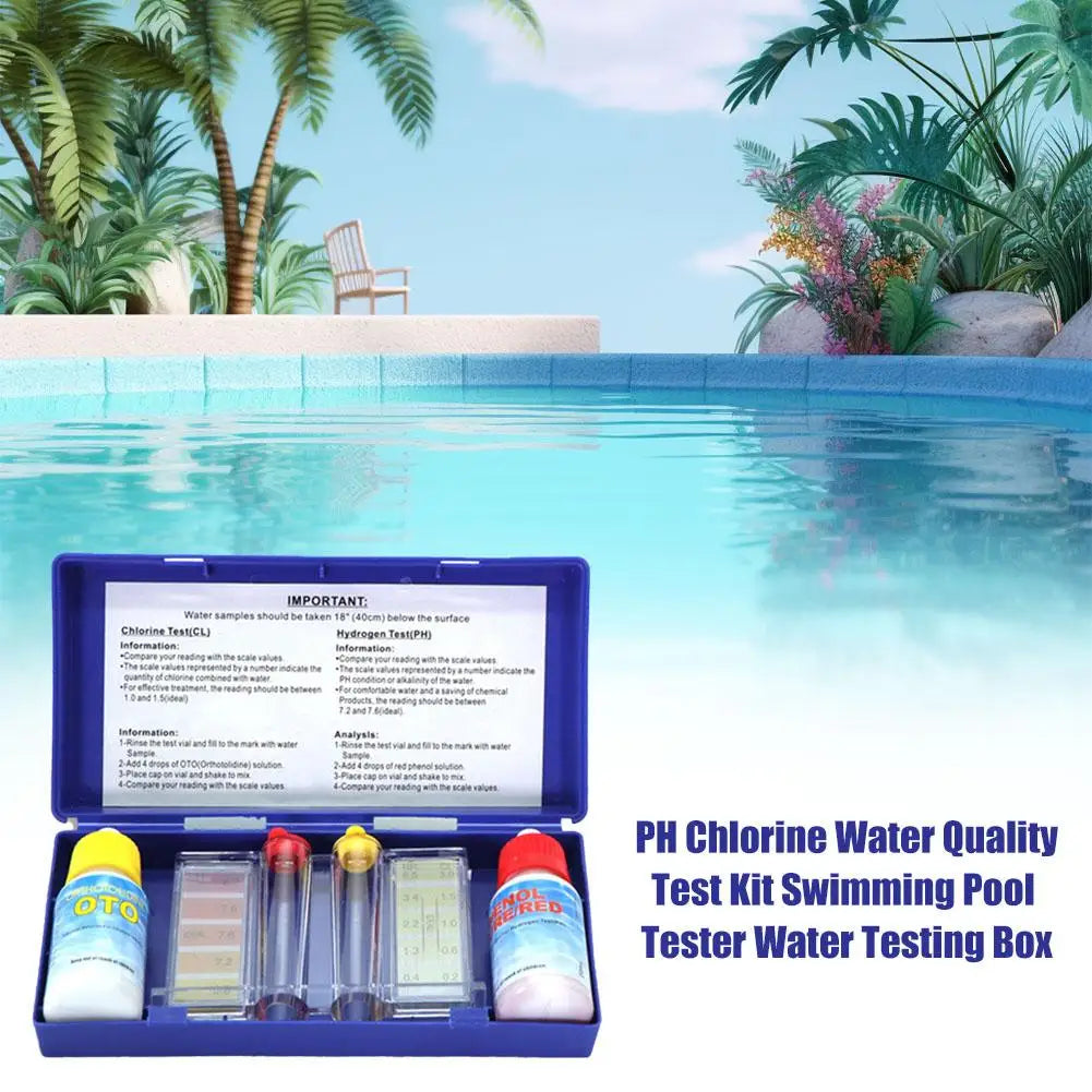 PH Chlorine Water Quality Test Kit for Pools and Spas Peaceful Pleasures Health and Wellness