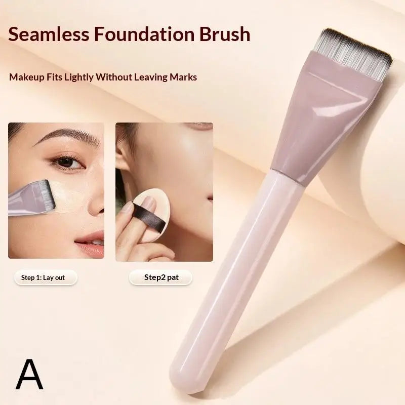 Foundation Brush +Makeup Palette + Black Powder Puff Set Foundation Cream Mixing Tool Nail Art Makeup Cosmetic Makeup Tool Kits Peaceful Pleasures Health and Wellness A