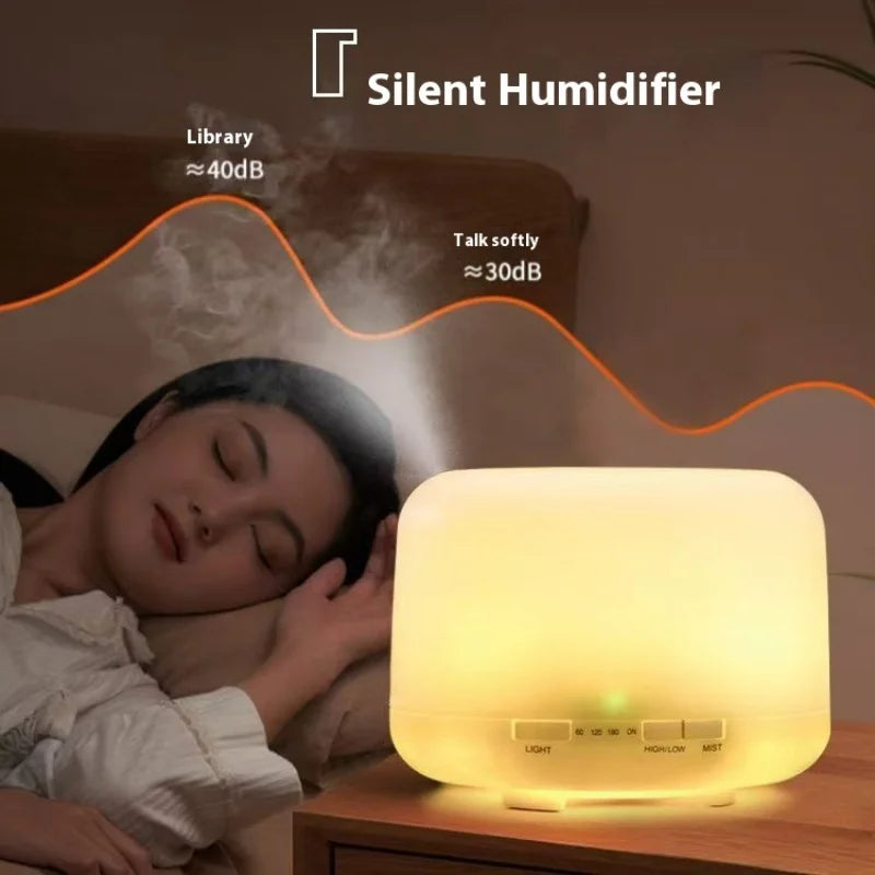 500ml Aroma Diffuser & Humidifier with Colorful Night Light