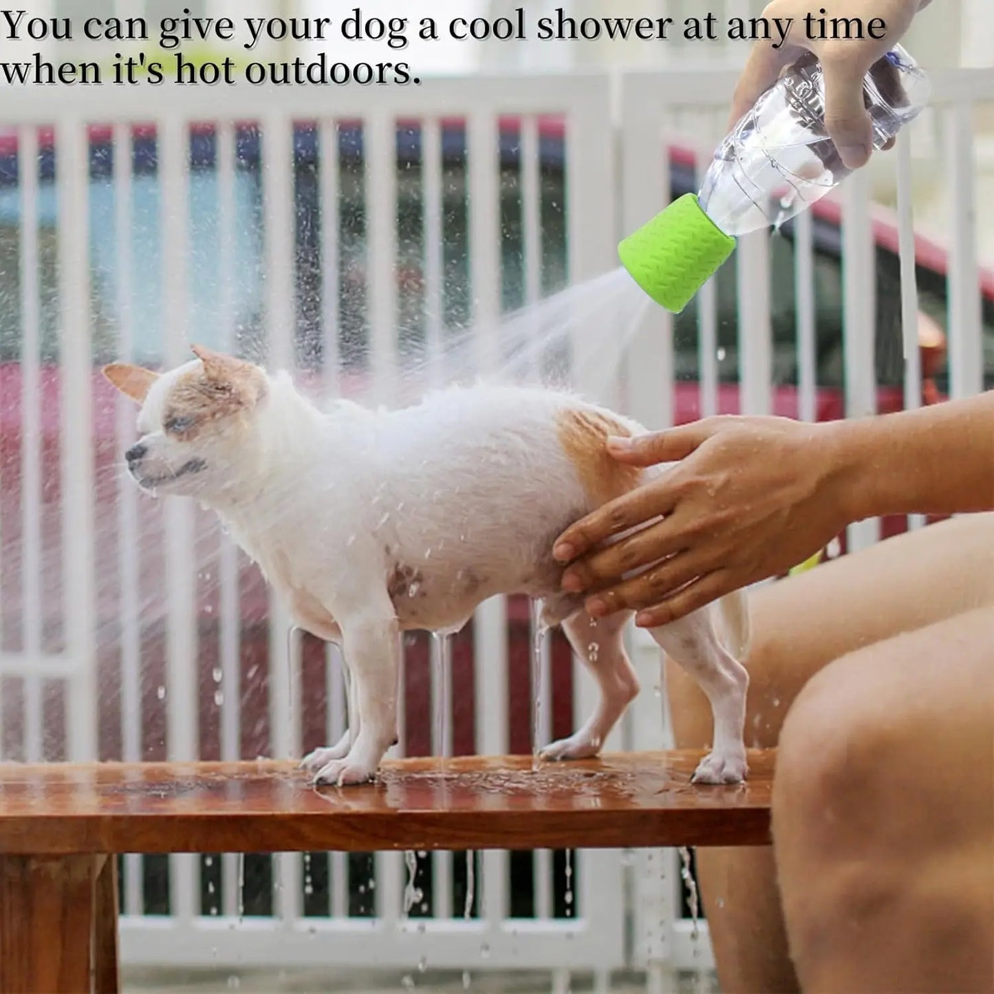 Portable Pet Shower Sprayer | Adjustable Nozzle – Dogs & Cats