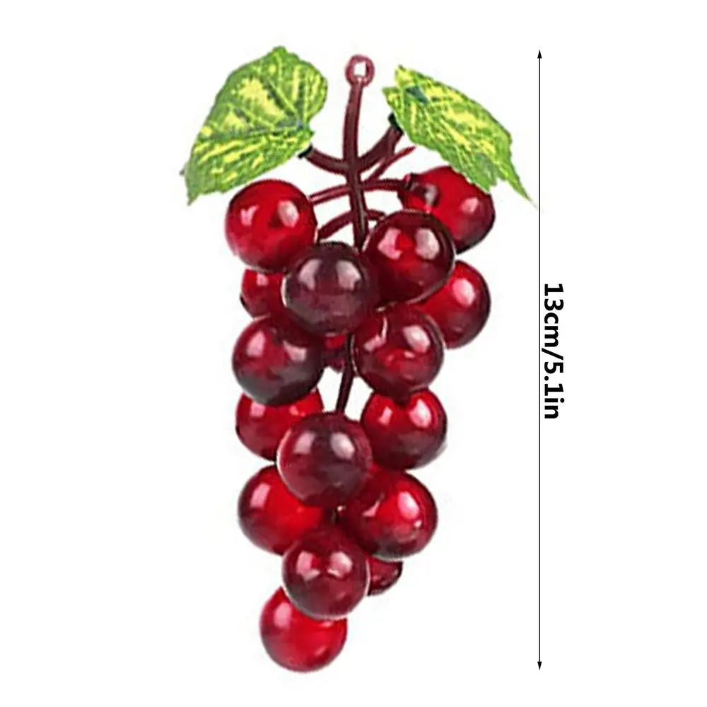 Artificial Grape Cluster Decor | Purple, Black & Green Faux Grapes