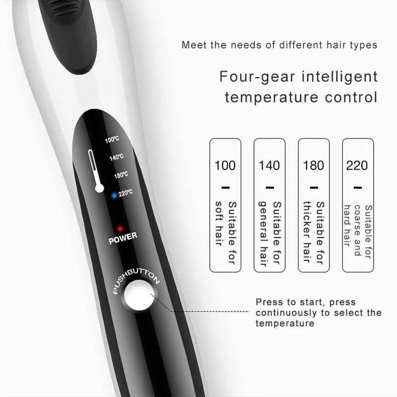 Professional Big Wavy Hair Curler Quick Heating Up Electric Nano Ceramic Curler 25Mm Curler Professional Curler Styling Tool Peaceful Pleasures Health and Wellness