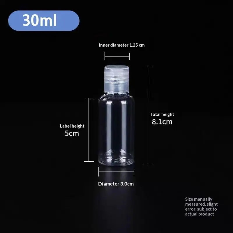 Empty Flip Cap PET Plastic Bottles 5ml–100ml | Travel Atomizer