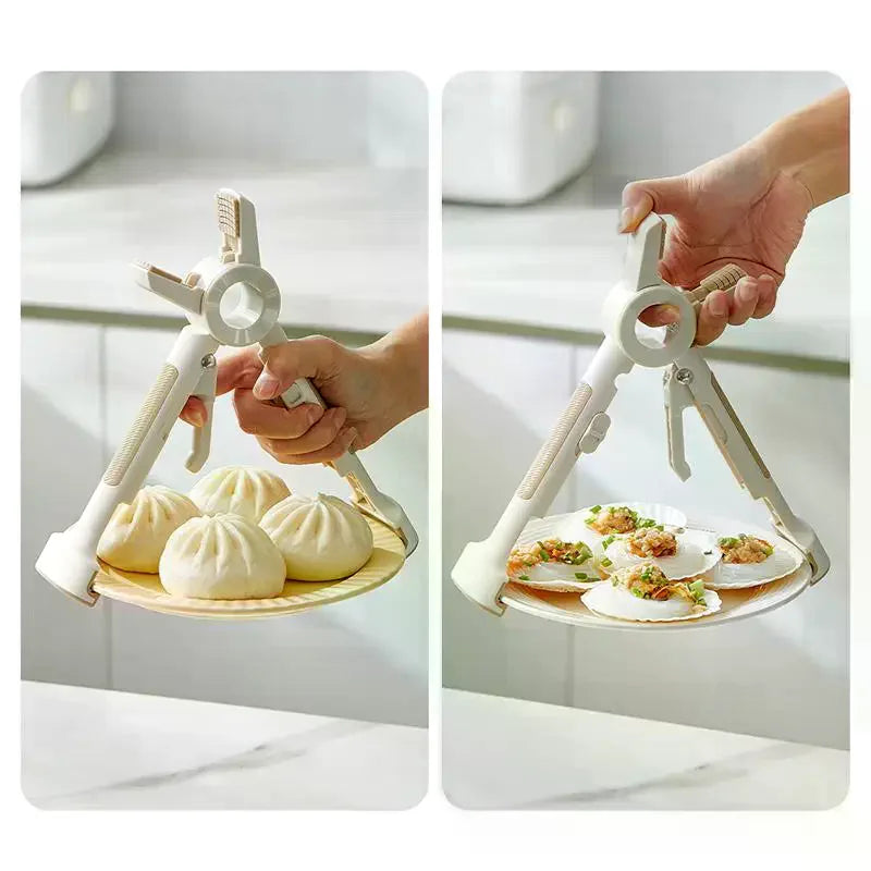 2-in-1 Silicone Hot Plate Gripper & Anti-Scald Bowl Holder Kitchen Safety Clip Peaceful Pleasures Health and Wellness