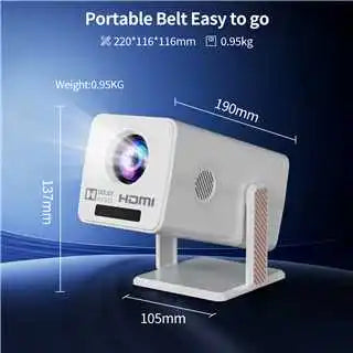 Smart 1080P 4K Android 13 Home Projector | 230 ANSI Auto Keystone Peaceful Pleasures Health and Wellness