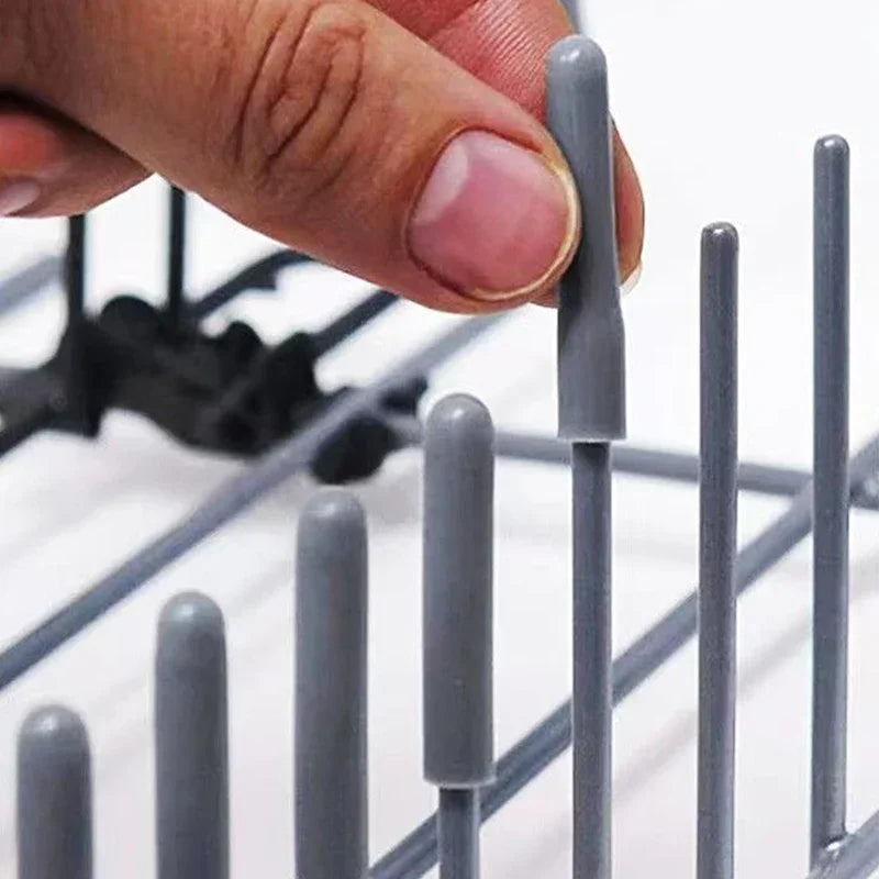 50pcs Dishwasher Rack Caps Flexible round End Tips Protective Sleeves for Sharp Articles Prevent Collision Tine Cover Cap Peaceful Pleasures Health and Wellness