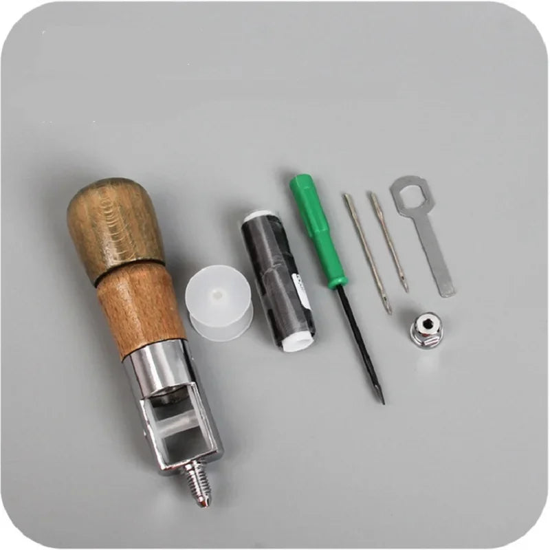 Waxed Leather Thread Sewing Kit – DIY Leather Craft Awl Set Leather Sewing Kit Peaceful Pleasures Health and Wellness