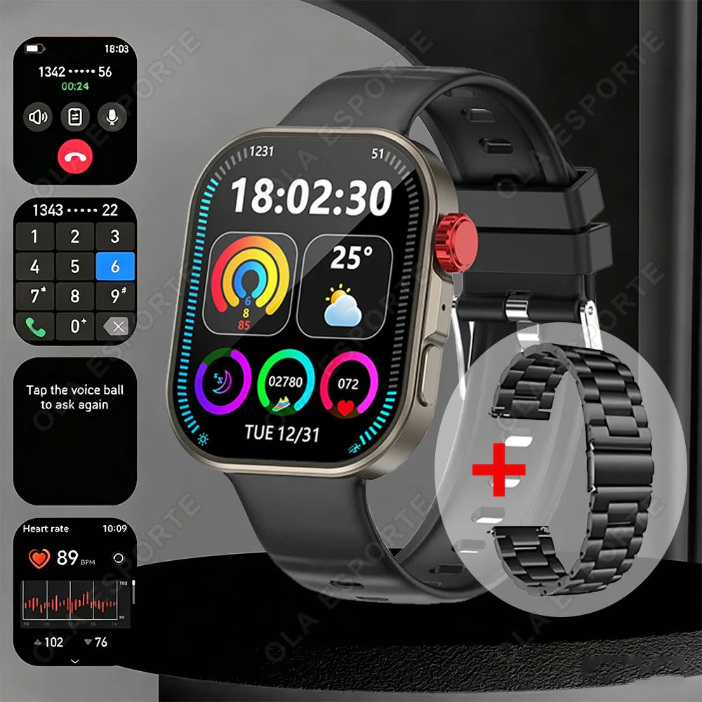 HW12 Smartwatch 2.01" HD Bluetooth Call & Fitness Tracker