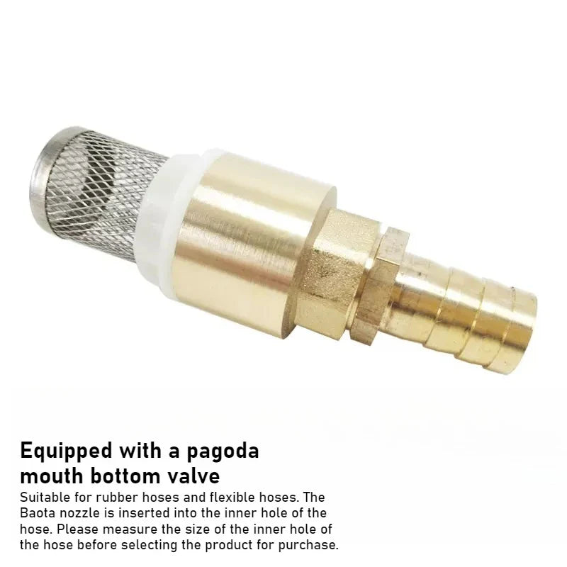 Copper Bottom Valve Filter Screen Anti-Backflow Check Valve