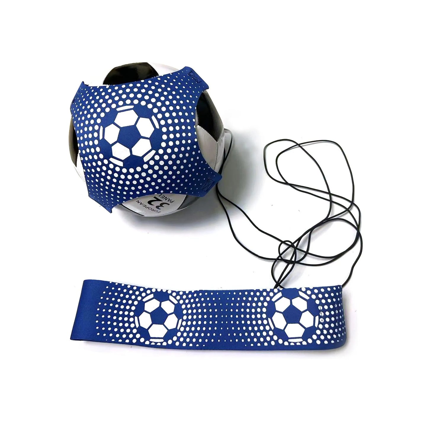 Outdoor Sports Toy Ball With Elastic Swing Football Training Auxiliary Package Physical Exercise Personal Skills Practice Strap Peaceful Pleasures Health and Wellness Blue