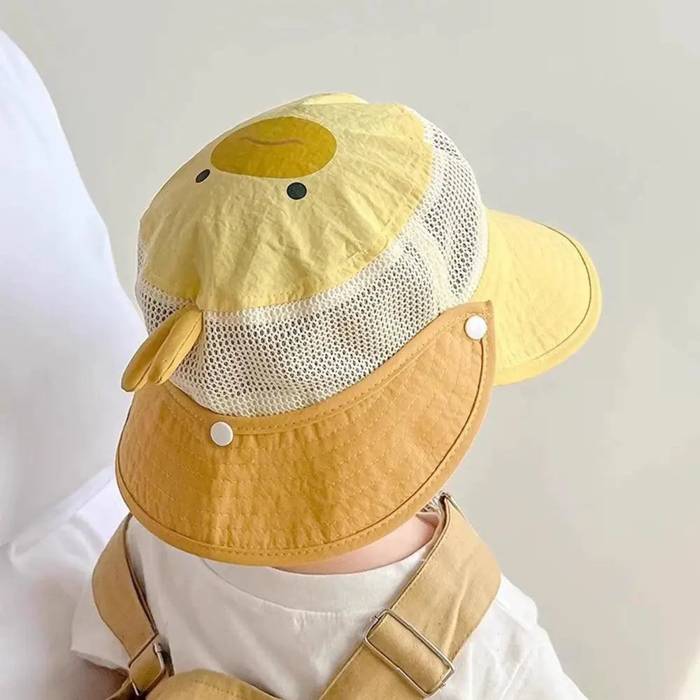 Kids Wide Brim Mesh Bucket Sun Hat for Boys & Girls | Summer