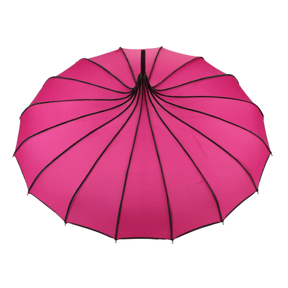 Vintage Umbrella Lightweight and Windproof Umbrella for Daily Men Women Work School Use Peaceful Pleasures Health and Wellness Rose Red