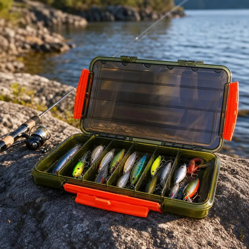 Fishing Tackle Boxes Thickened Waterproof Lure Hook Container Fish Hook Lure Fake Bait Storage Box Fishing Accessories Storage Peaceful Pleasures Health and Wellness