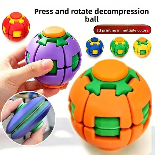 3D Gear Ball Fidget Toy – Spiral Sensory Toy for Kids & Adults Fidget Sensory Toy Oasis Select 1 pcs Random